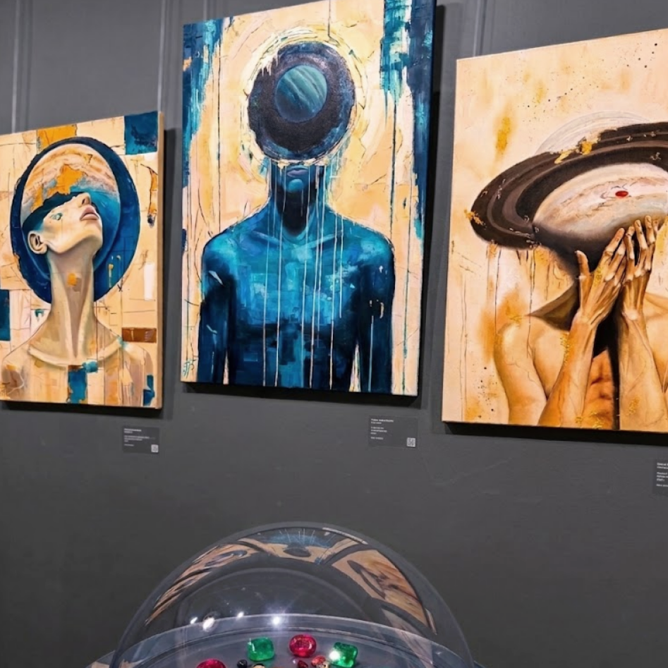 The painting creation process by Julianna Tulinova #creativeproccess #artisanwork