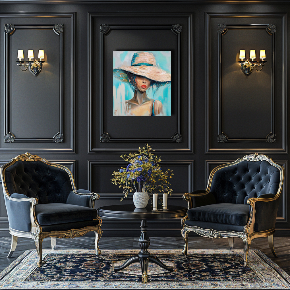 Contemporary painting by Julianna Tulinova in modern interior #originalart #contemporaryart #juliannatulinova