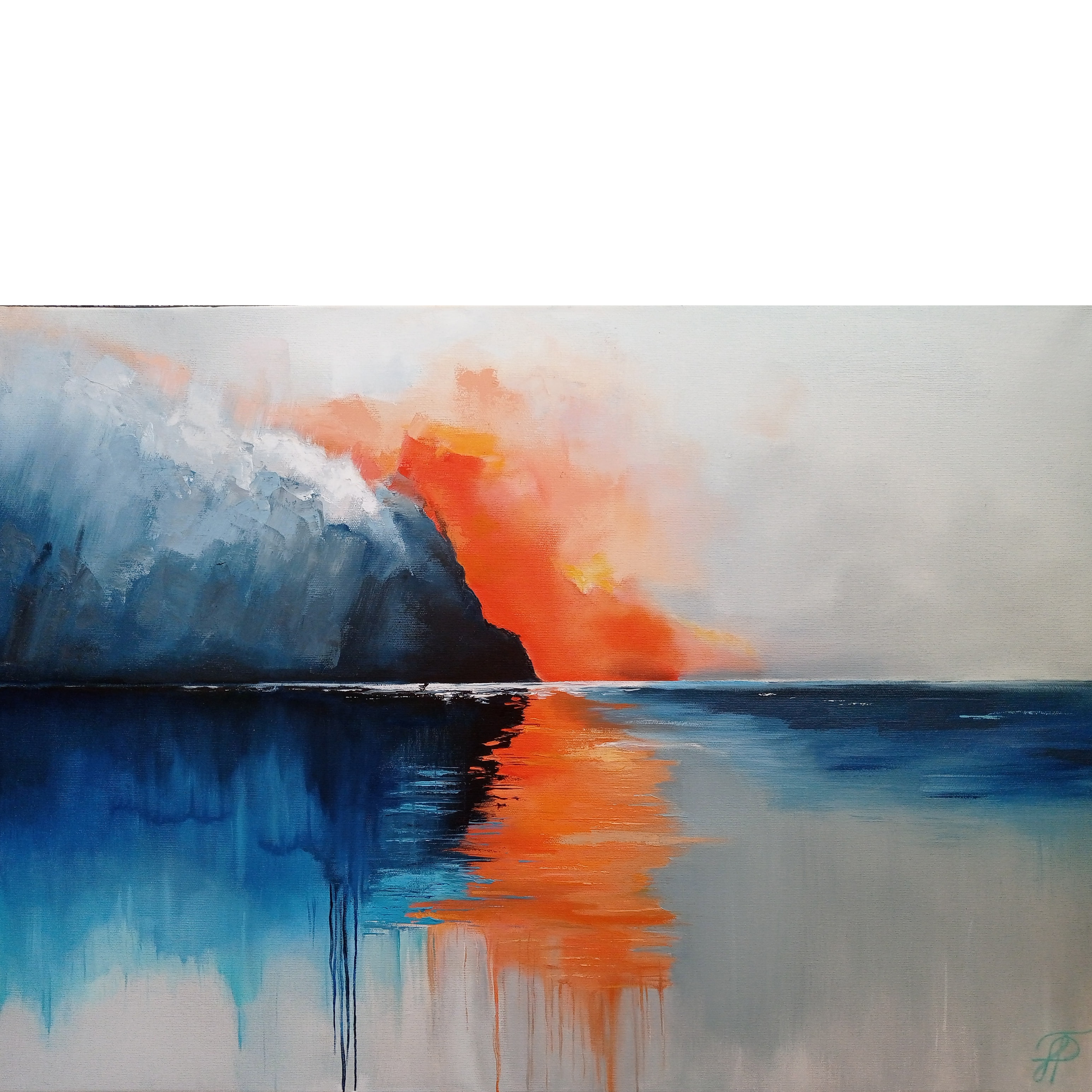 Clash of Elements original painting by Julianna Tulinova #artcollection