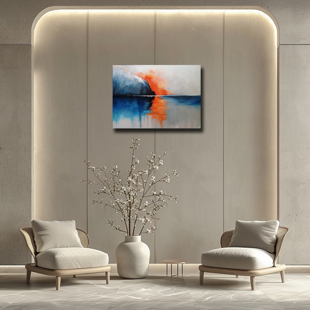 Clash of Elements painting by Julianna Tulinova #clashofelements #abstractart #conceptualart