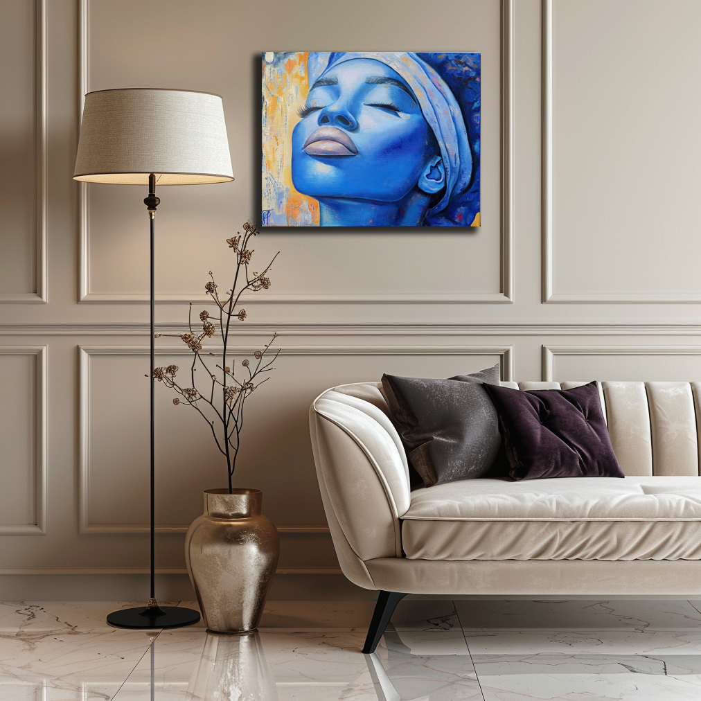 Dream painting by Julianna Tulinova in serene interior #painting #dream