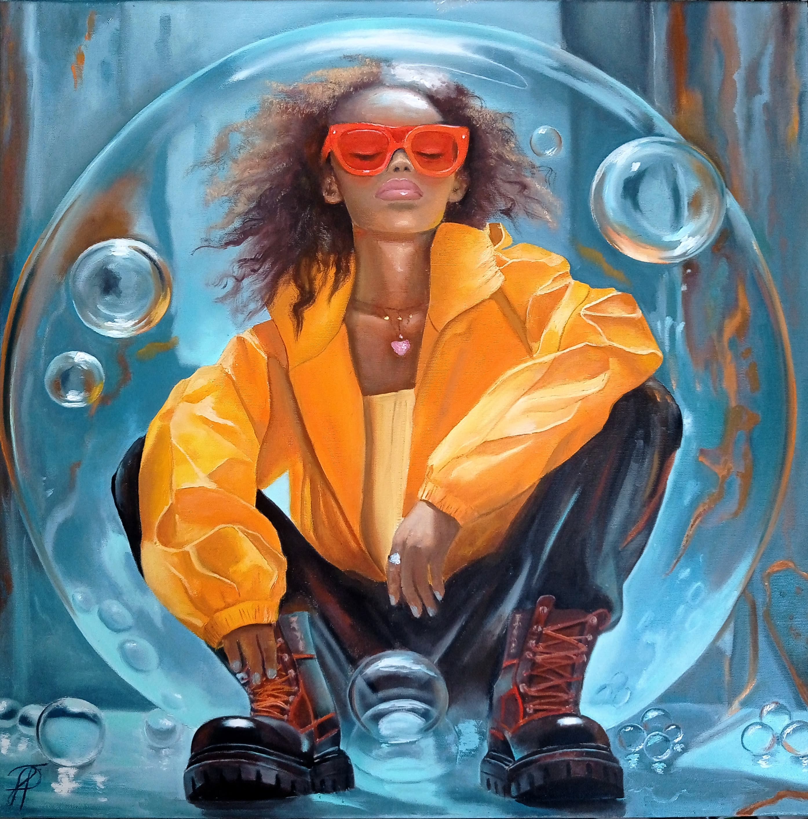 Dreamer original painting by Julianna Tulinova #painting #juliannatulinova