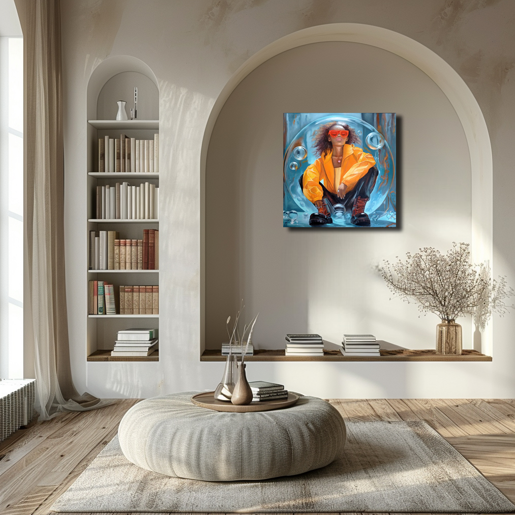The Dreamer painting by Julianna Tulinova #dreamer #contemporaryart #surrealistart