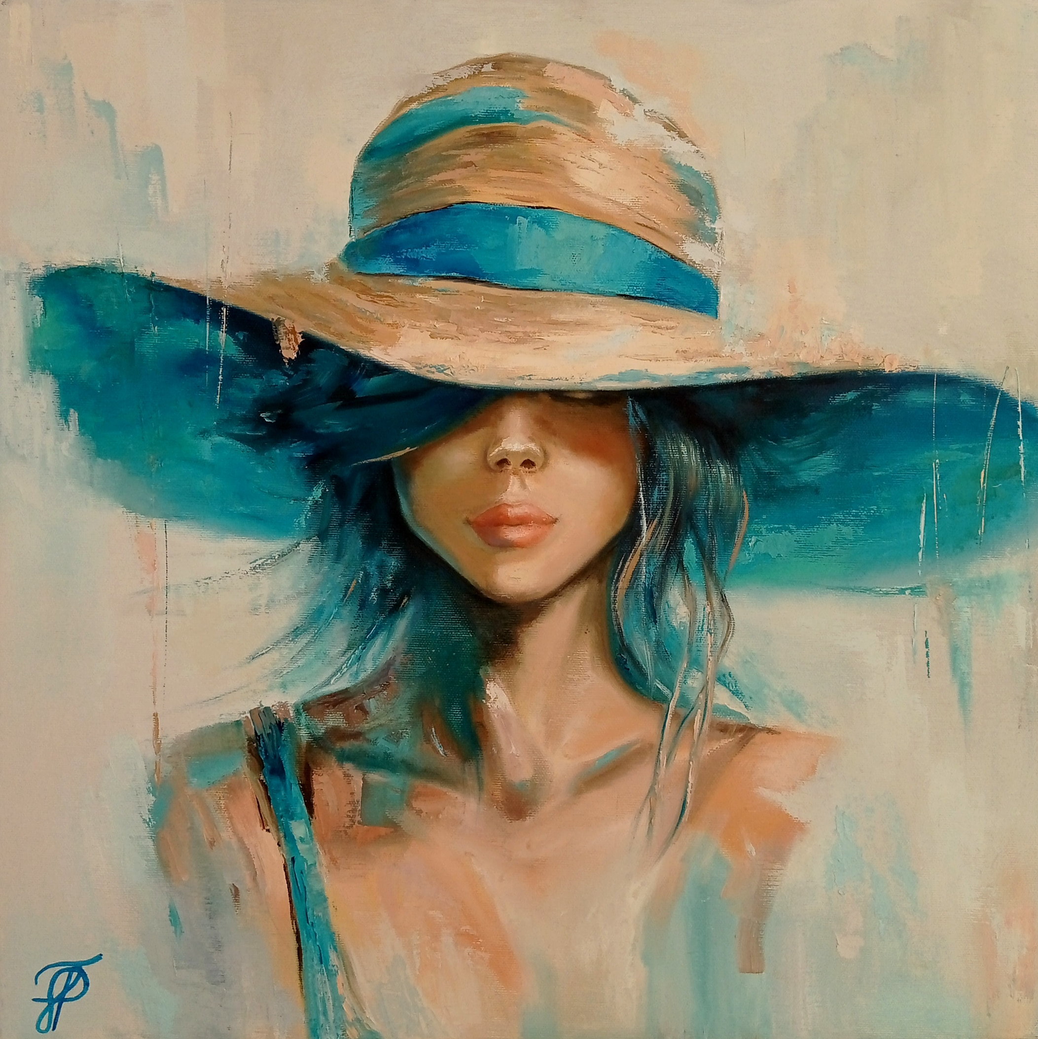 Summer Haze original painting by Julianna Tulinova #art #juliannatulinova