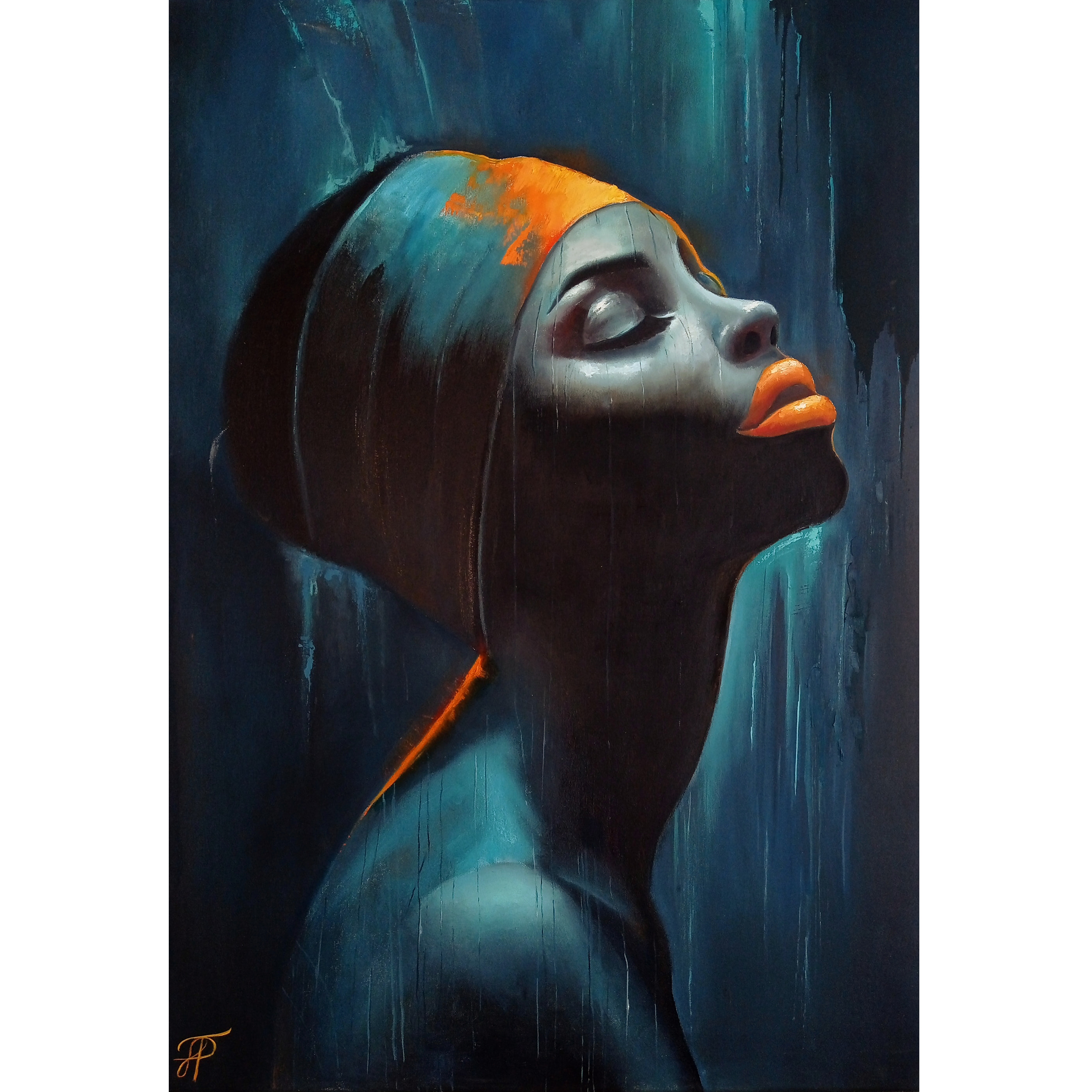 Breath Held original painting by Julianna Tulinova #tulinovaart