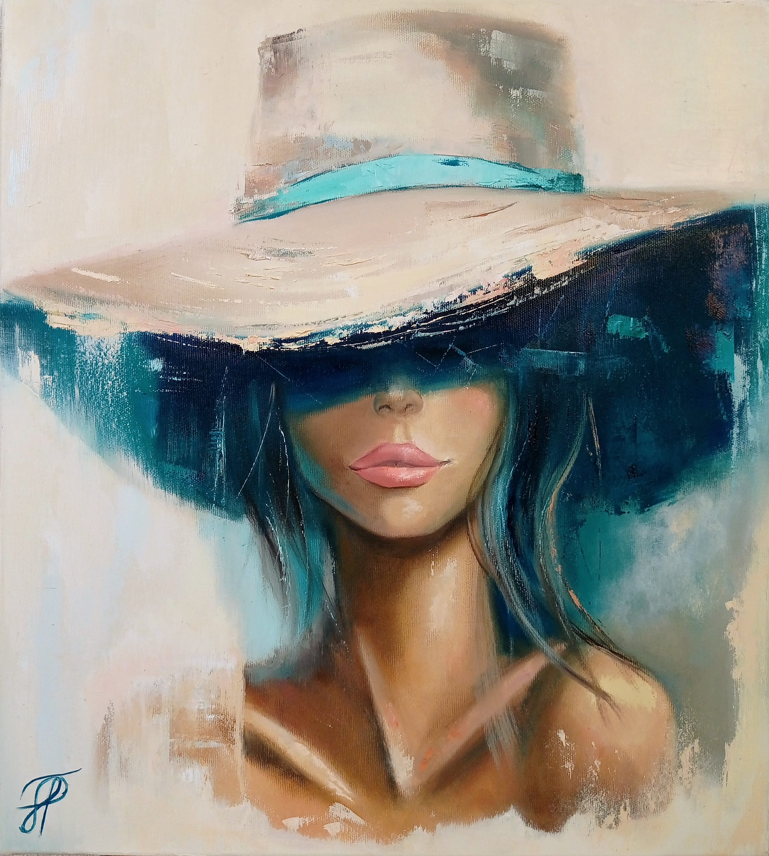 July's secret original painting by Julianna Tulinova #painting #juliannatulinova
