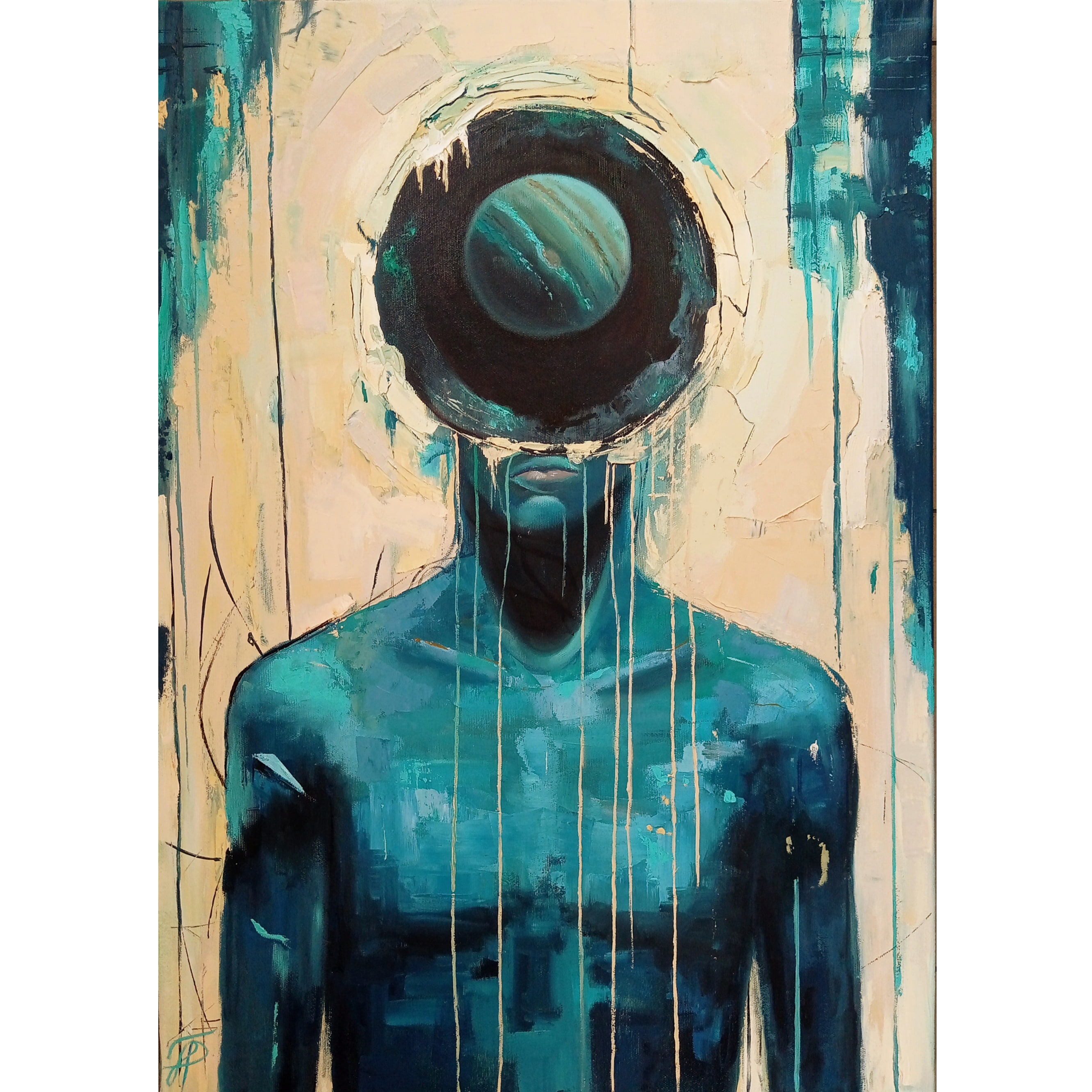 In My Head original painting by Julianna Tulinova #painting