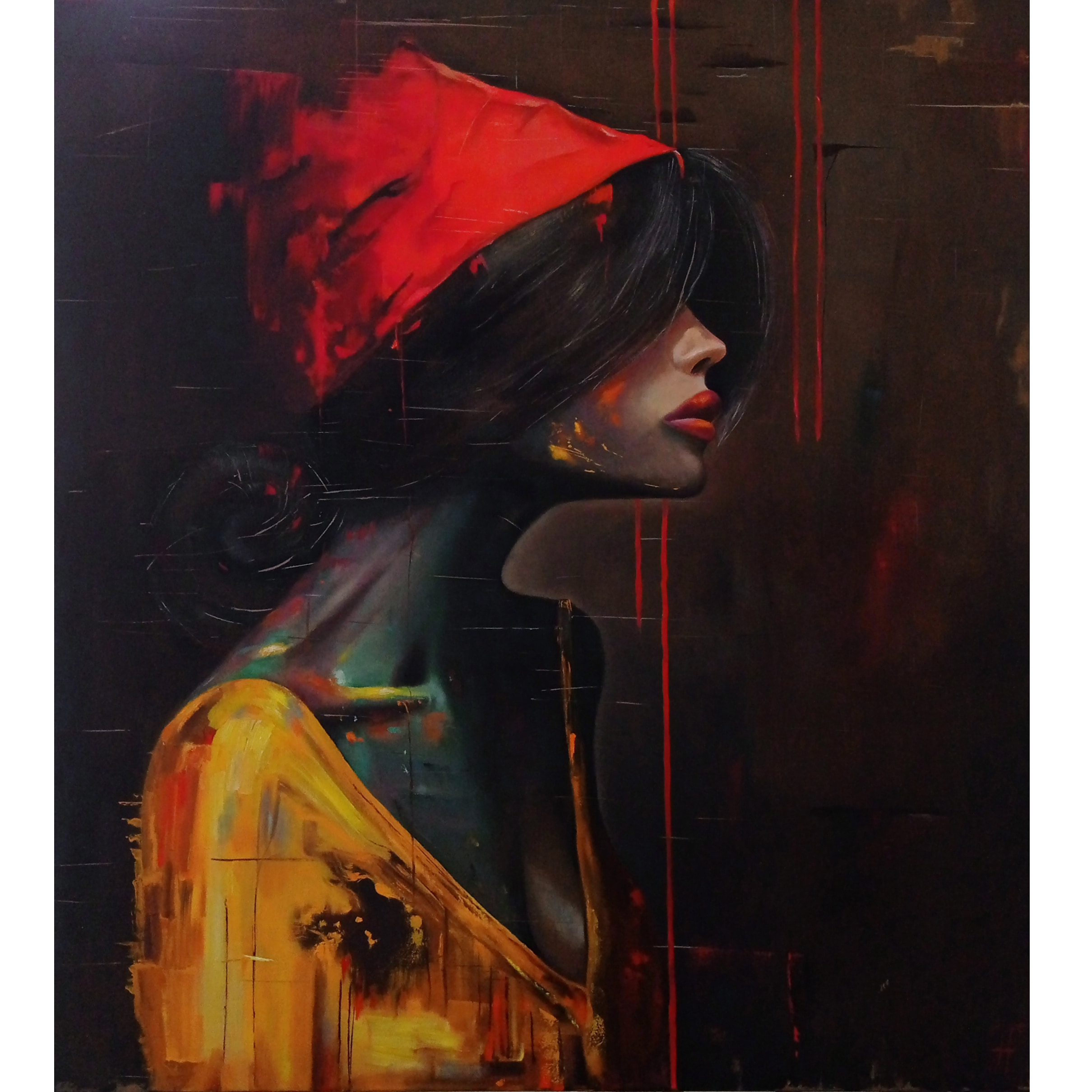 In Search of the Gray Wolf original painting by Julianna Tulinova #painting #juliannatulinova