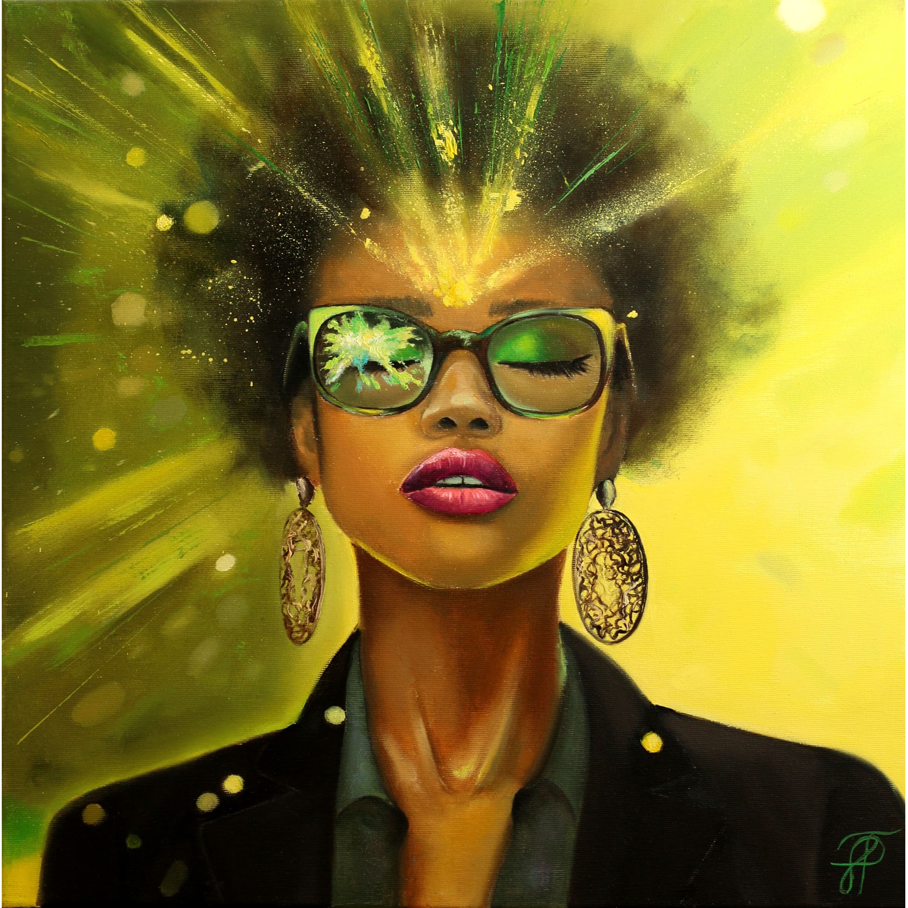 Thoughts original painting by Julianna Tulinova #painting #juliannatulinova