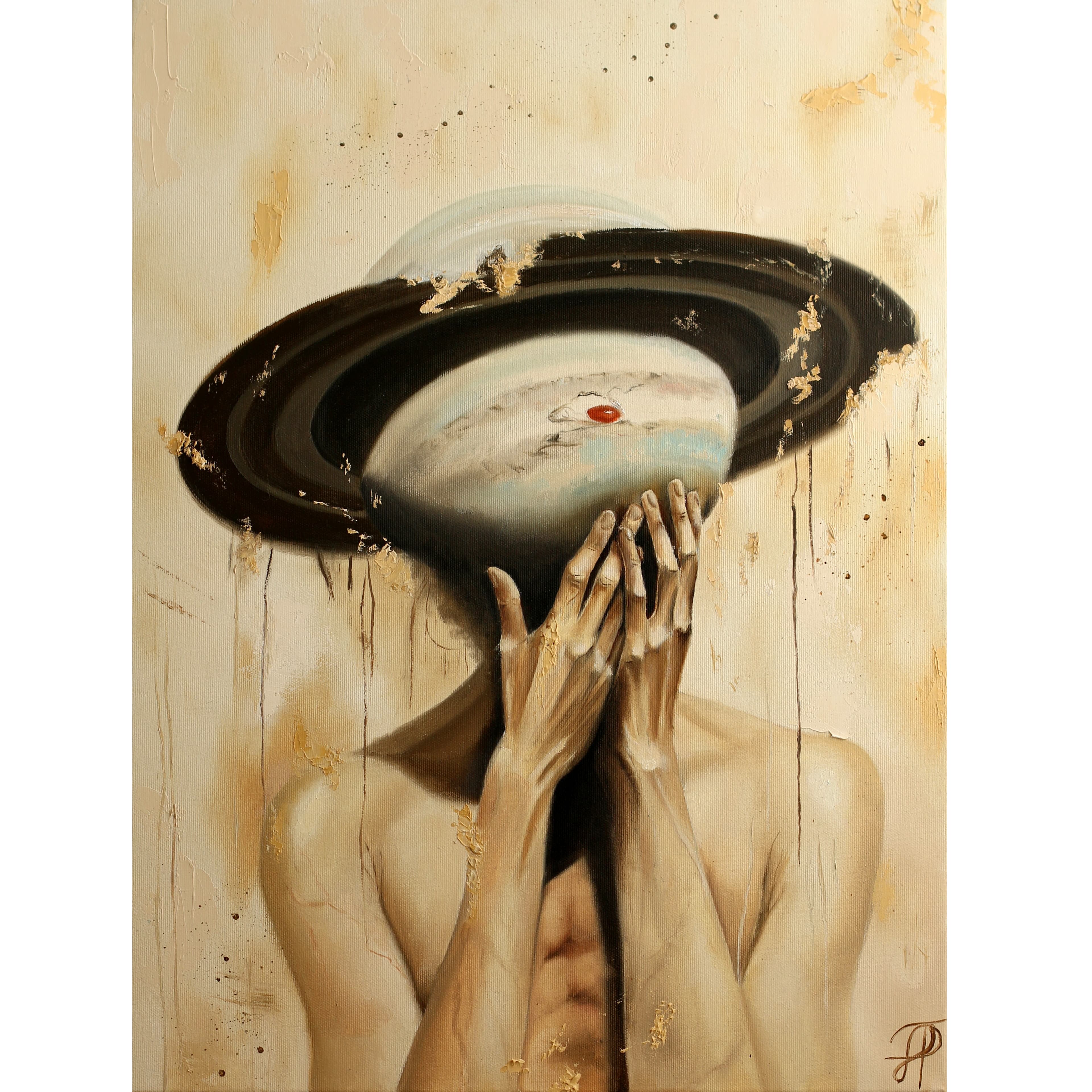 Thoughts of the Universe original painting by Julianna Tulinova #painting