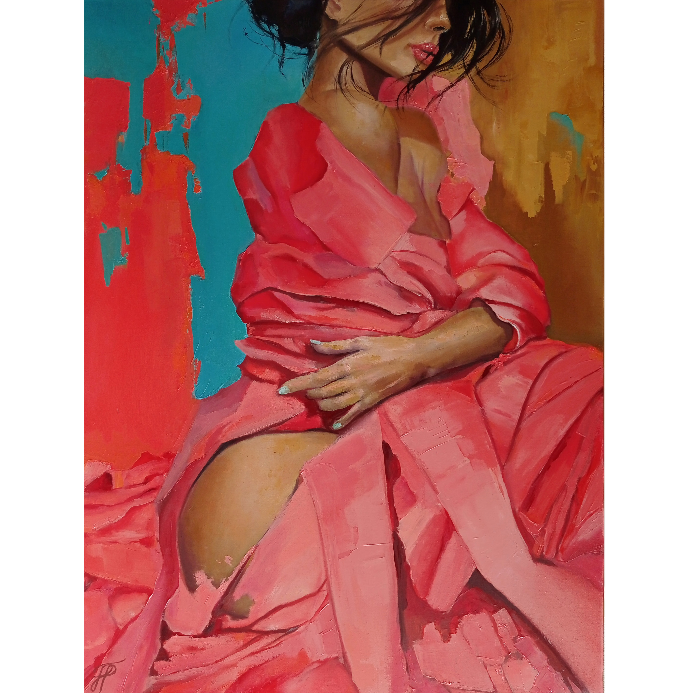 Wordless original painting by Julianna Tulinova #tulinovaart