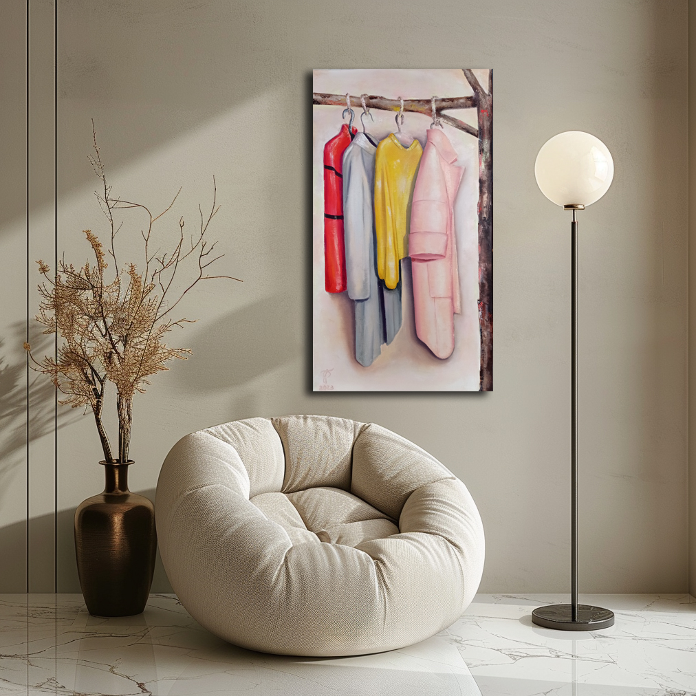 Four Seasons painting by Julianna Tulinova #fourseasons #contemporaryart #minimalismpainting