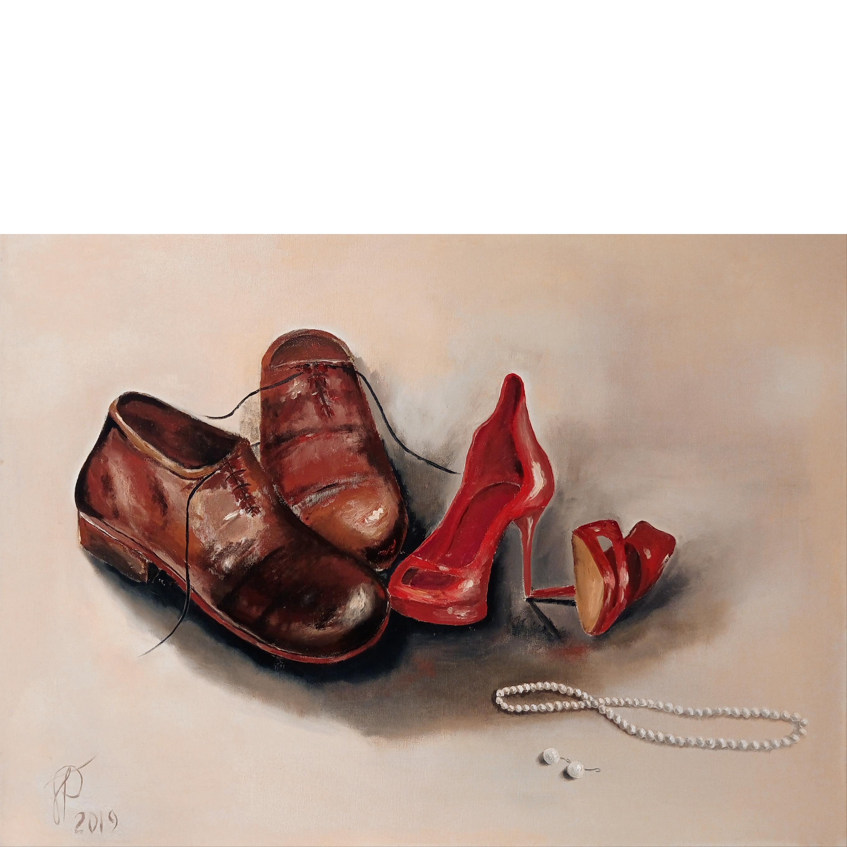 Labyrinth of Feelings original oil painting by Julianna Tulinova #art