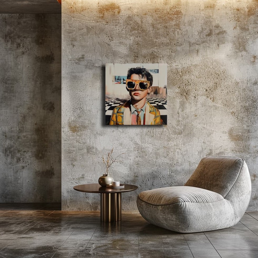 World Through Glasses painting by Julianna Tulinova #worldthroughglasses #contemporaryart #surrealistart