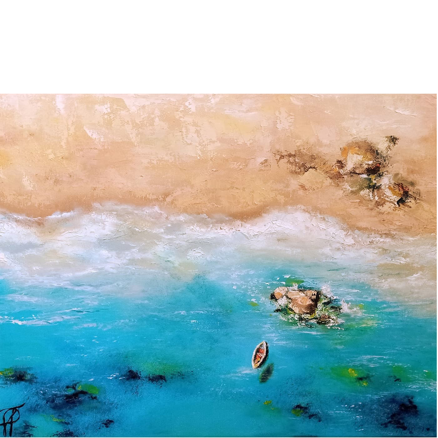 View from Above original painting by Julianna Tulinova #art